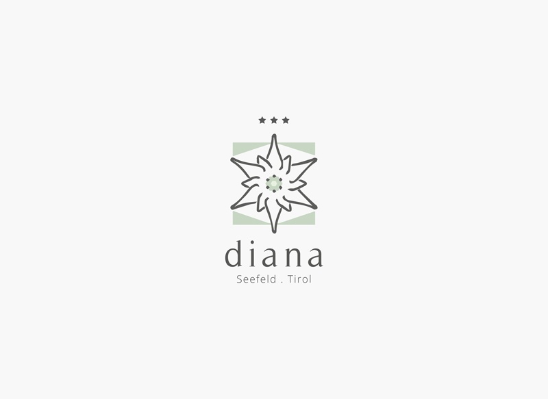 Grafik Edelweiss Schriftzug Hotel Diana